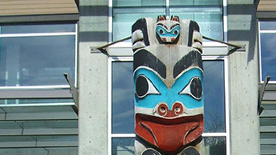 KWAKIUTL BEAR POLE