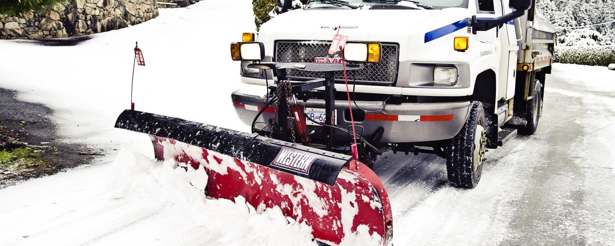 snow plow road